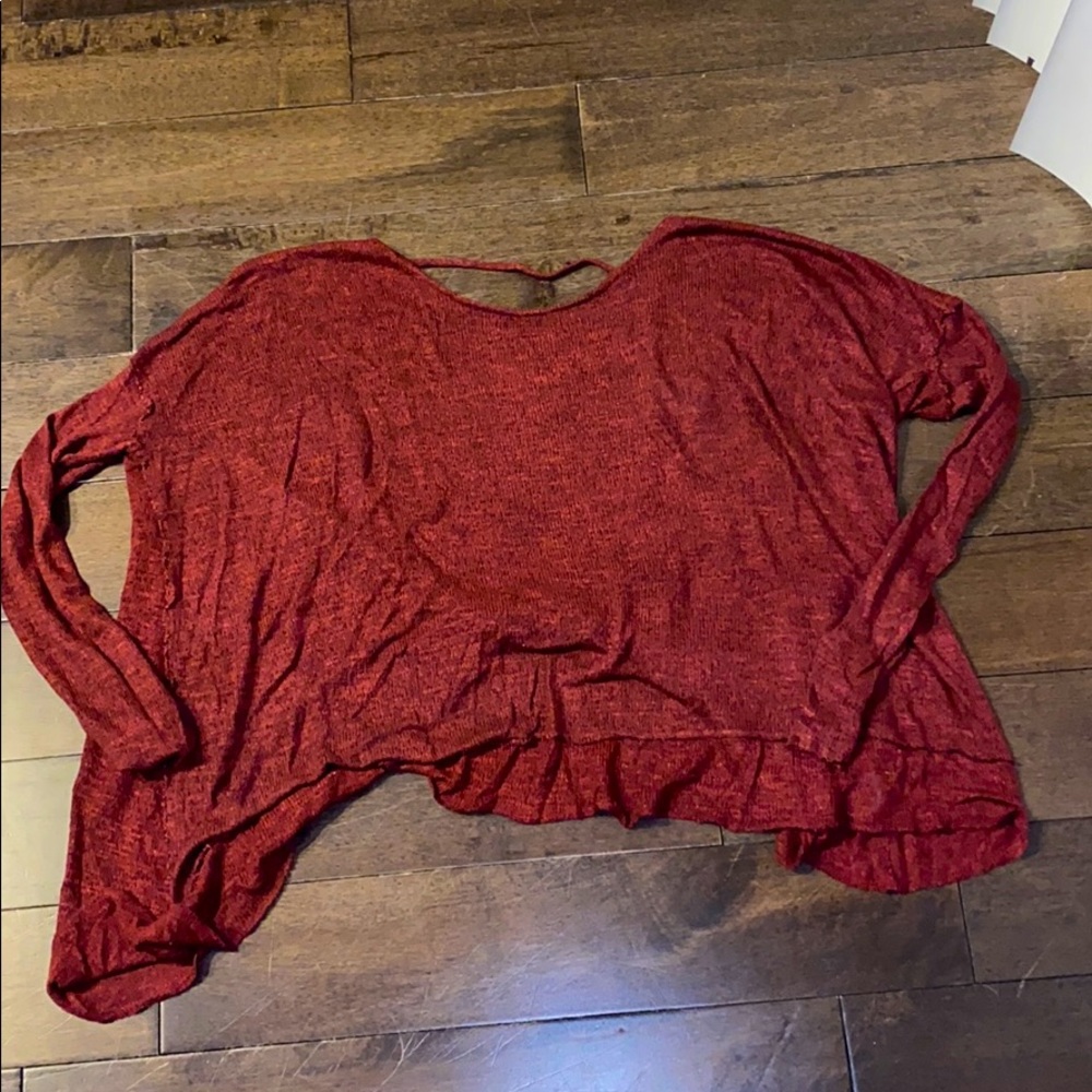 Free People open back sweater size XS